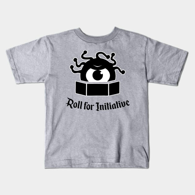 Roll for Initiative Kids T-Shirt by CrowleyCreations